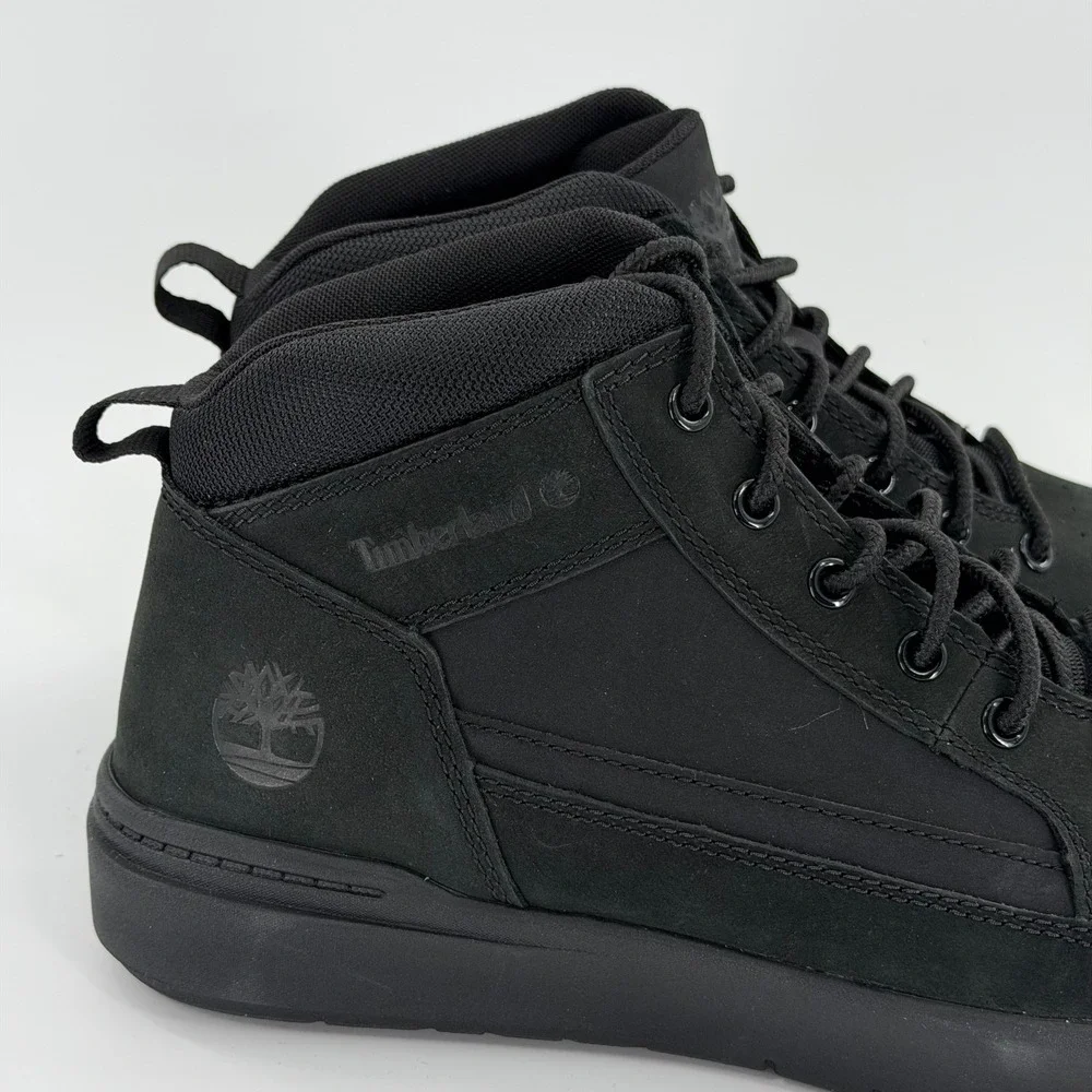 Timberland Davis Square Chukka‎ Boots Mens Black Nubuck Sneakers TB0A69V5EQ4